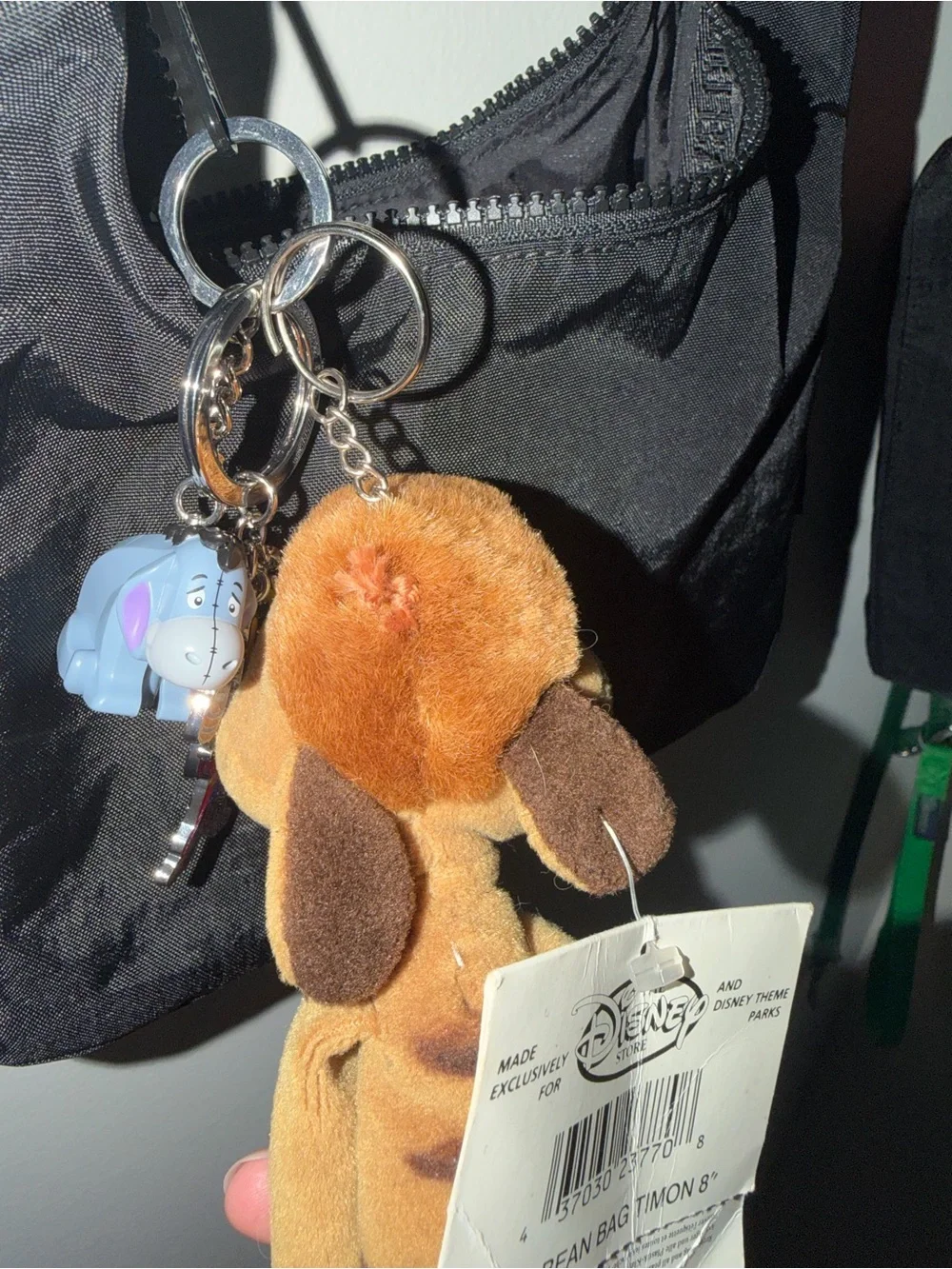 Disney Timon Plush Keychain - Tan & Brown